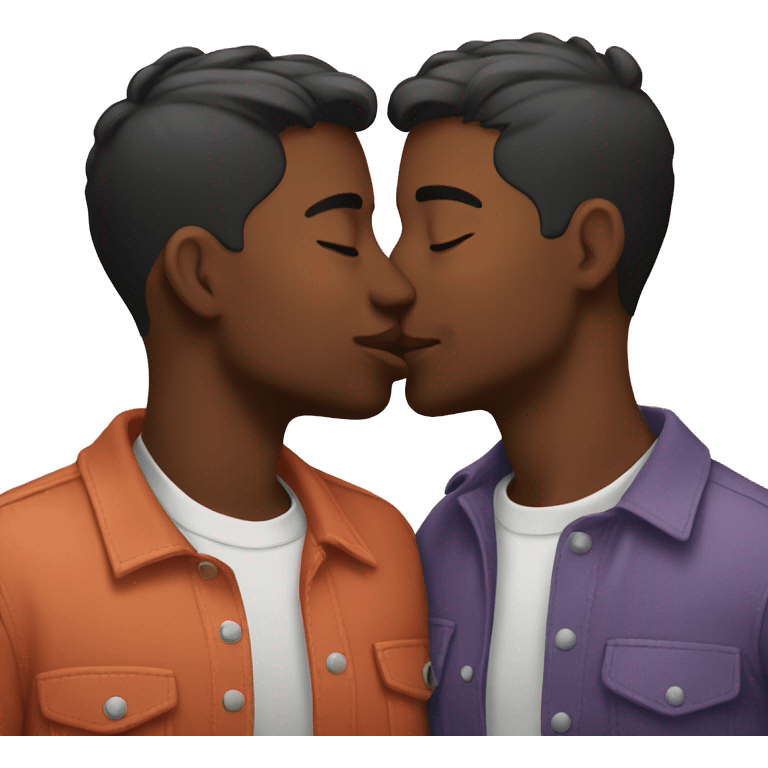 gay people kissing emoji