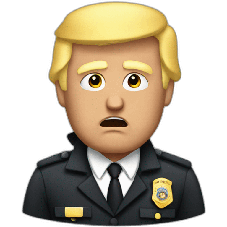 trump-getting-arrested emoji