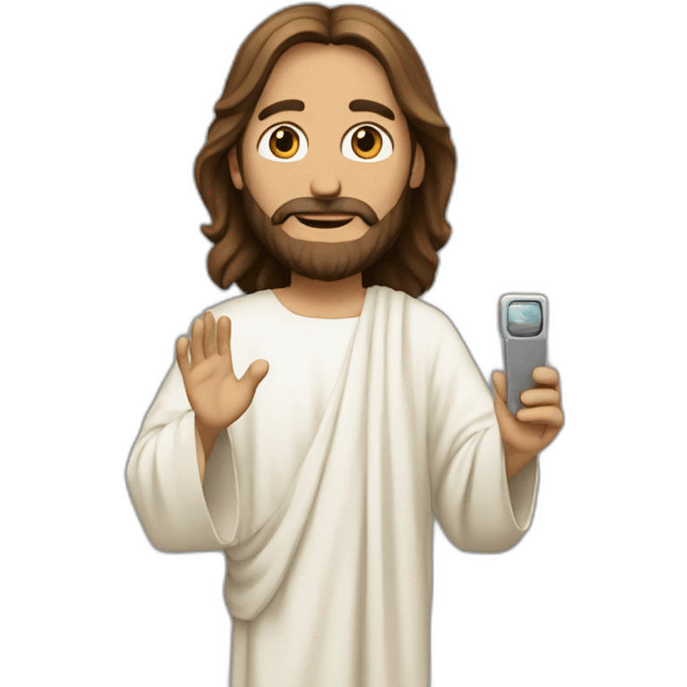 jesus christ filming emoji