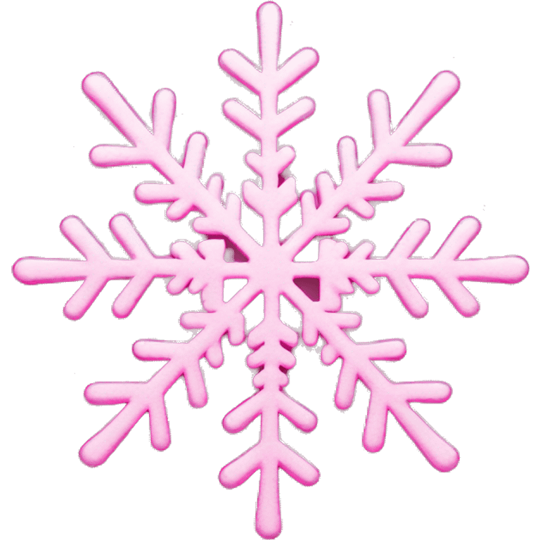 pink snowflake  emoji