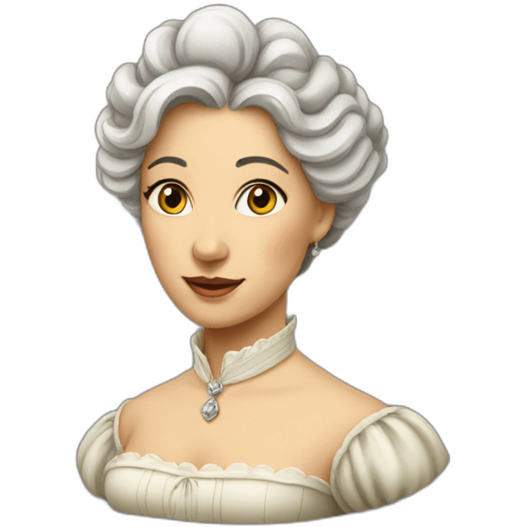 Victoian lady emoji