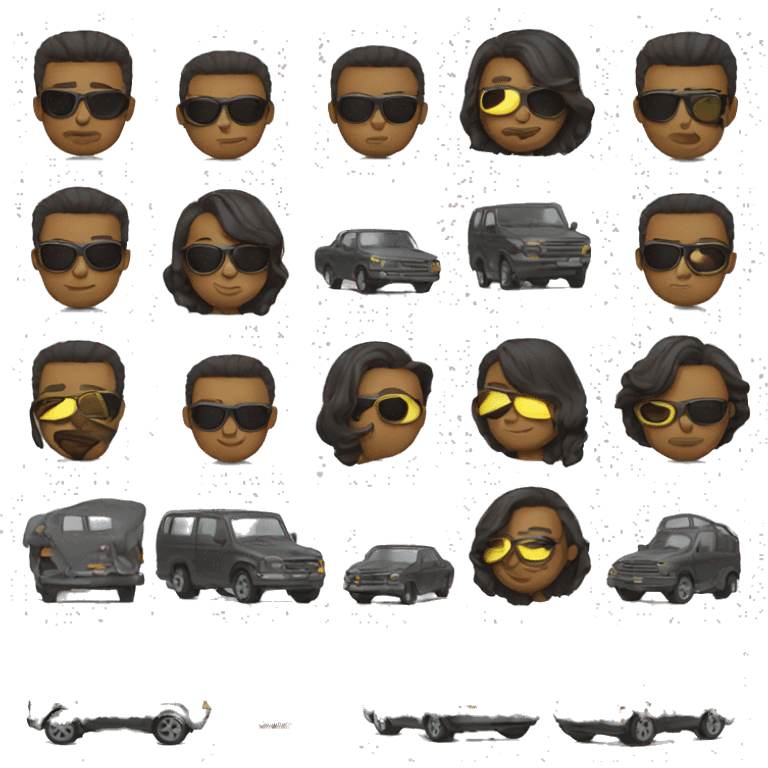 Traffic cool emoji emoji