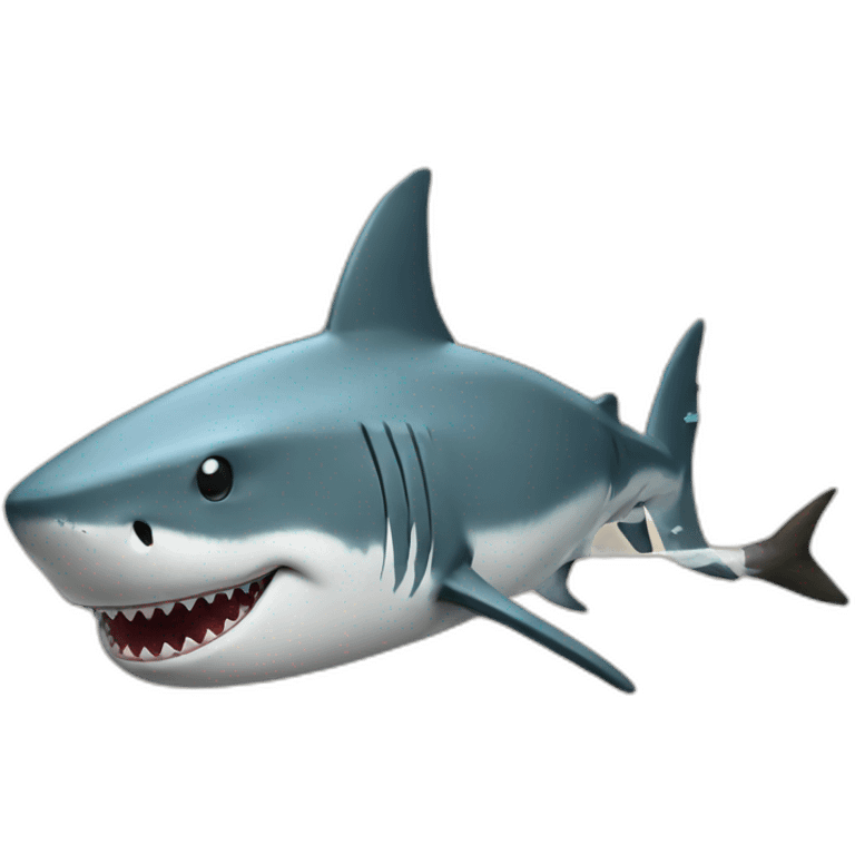 shark-smoking emoji