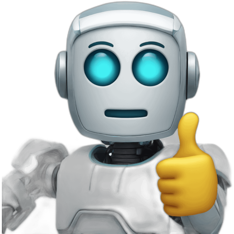 Robot thumbs up emoji