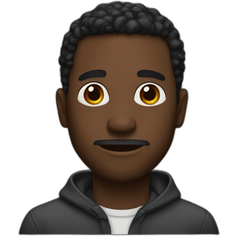 A very black man emoji