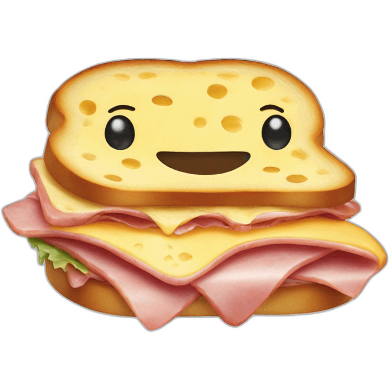 ham and cheese sandwich with a bikini emoji