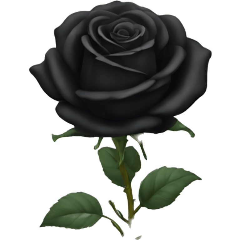 Black rose emoji