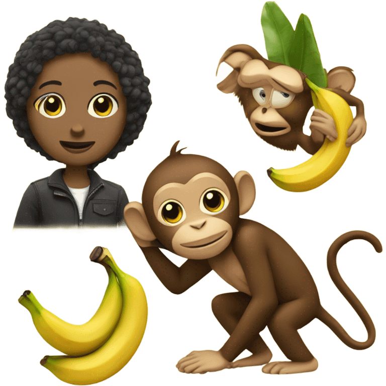 Me With A monkey And A banana emoji