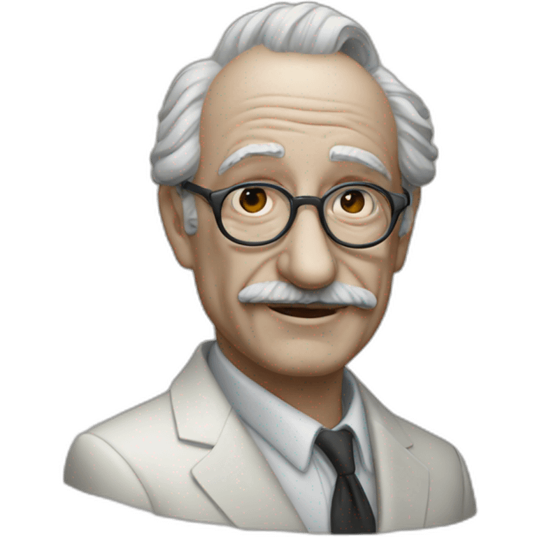 Albert enistein pensando emoji