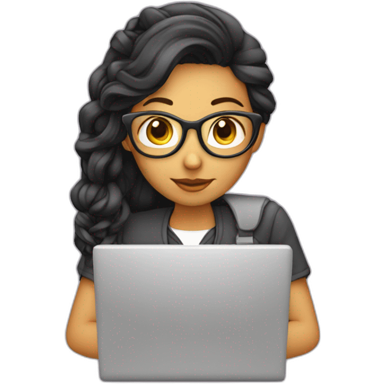 computer programmer Girl with computer emoji