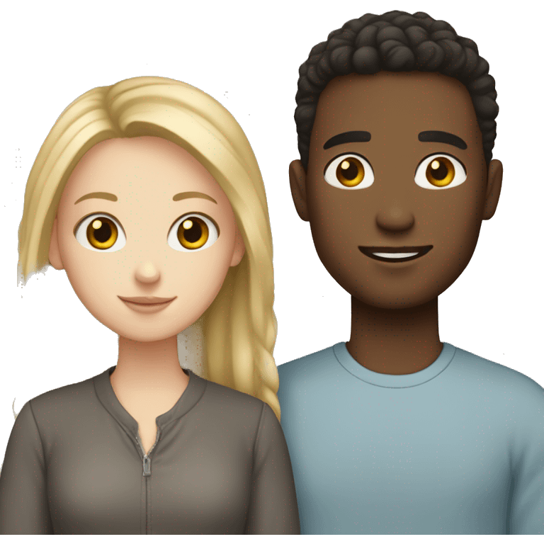 white girl with light skin guy emoji