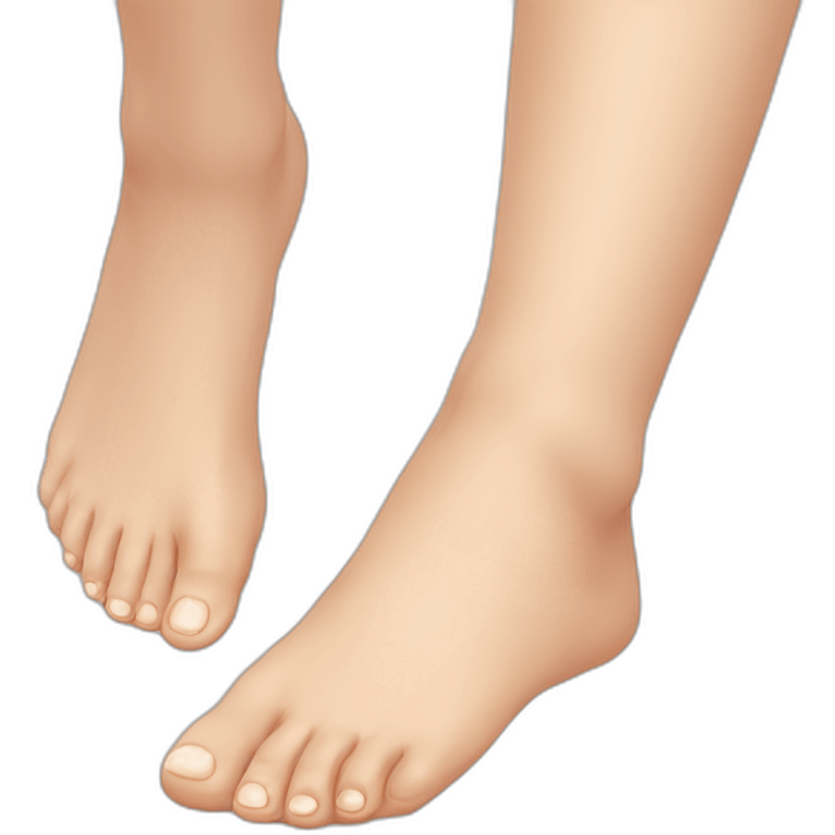 realistic human feet emoji