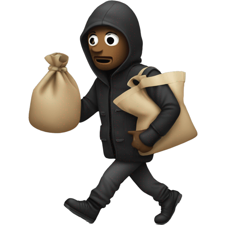 robber carrying a bag of money emoji