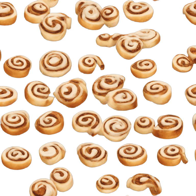 Cinnamon roll with icing emoji