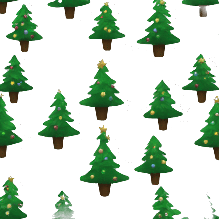 Aesthetic Christmas tree emoji