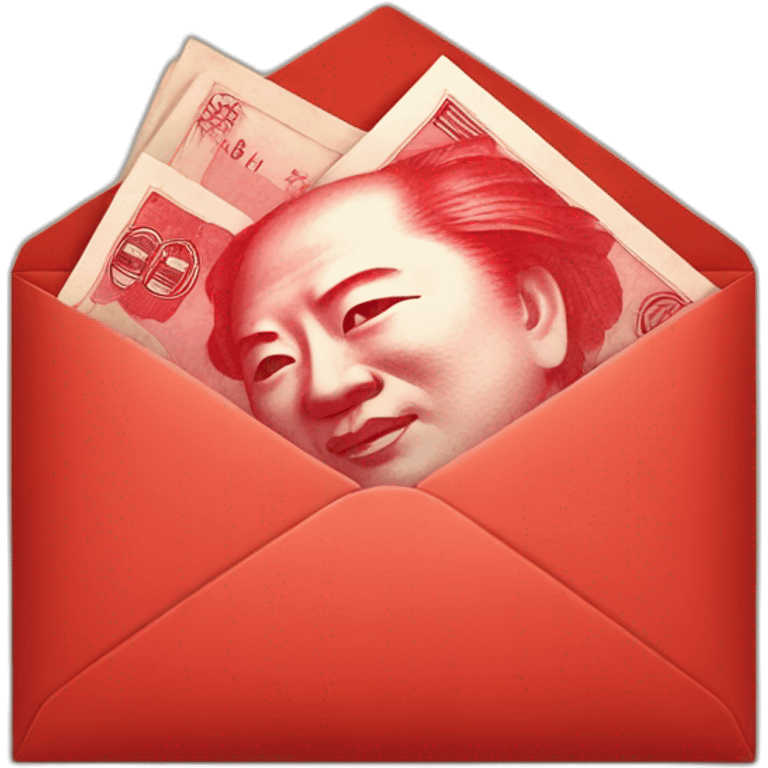 Red envelope with Chinese yuan  emoji