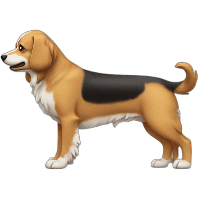 Chien épagneul poil long emoji