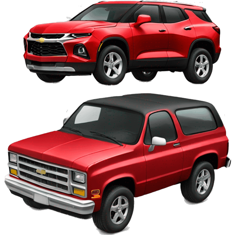 Cherry red Chevy blazer  emoji