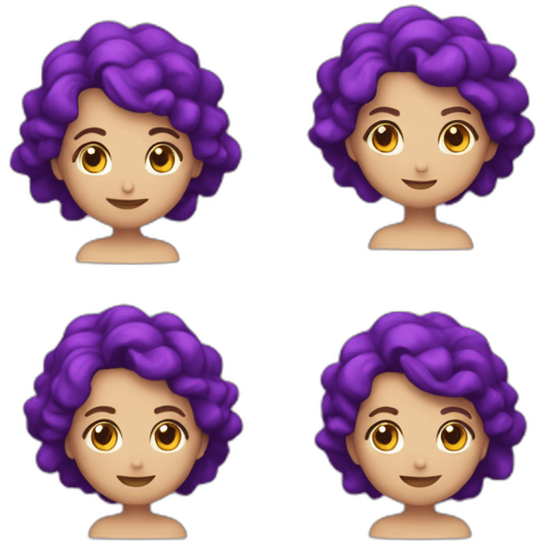 corazon morado con una s adentro  emoji