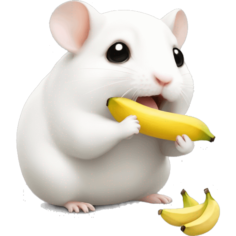 Hamster eat banana emoji