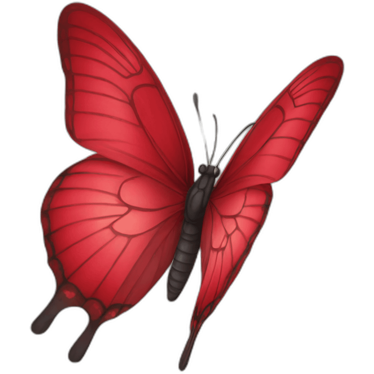 Red butterfly emoji