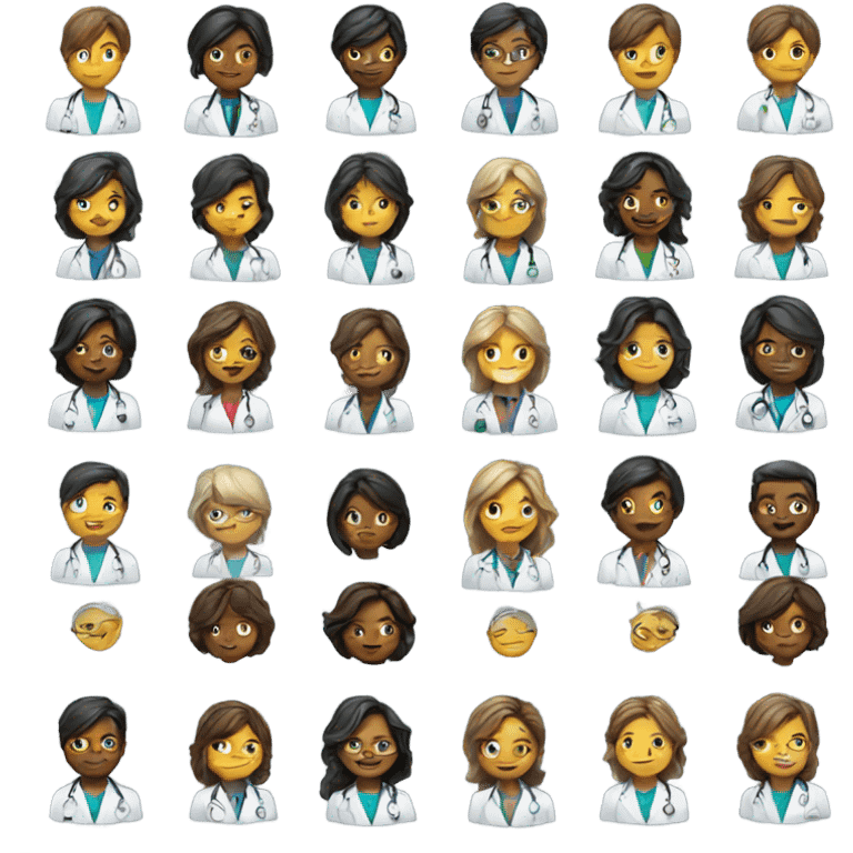 Pretty doctors  emoji