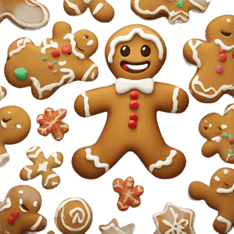 Gingerbread man emoji