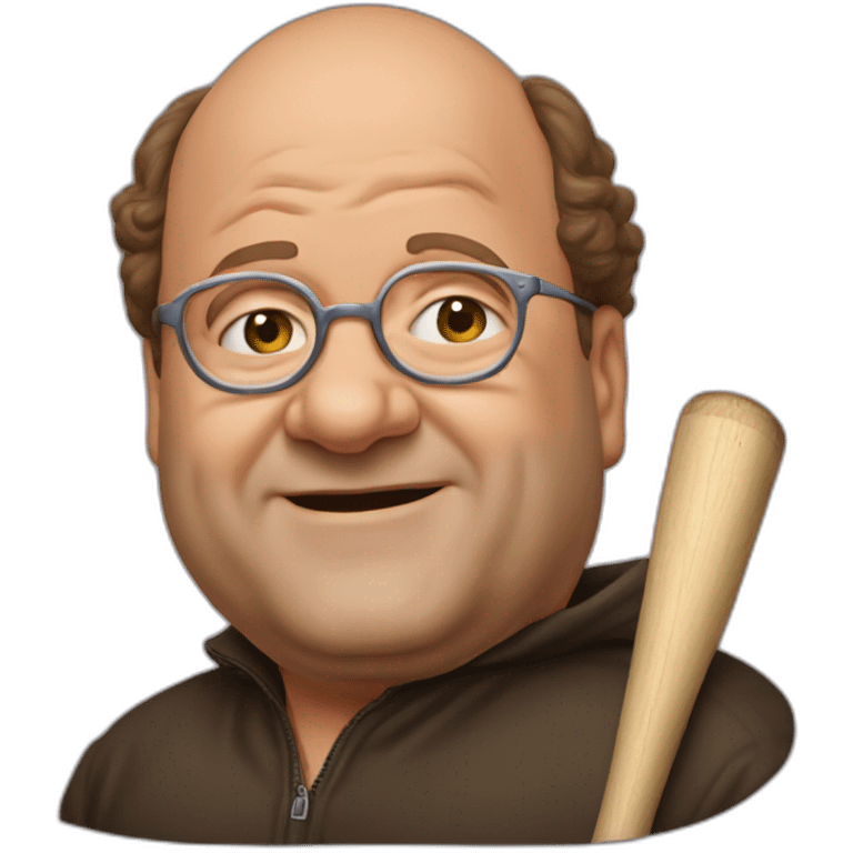 george costanza swinging bat portrait emoji