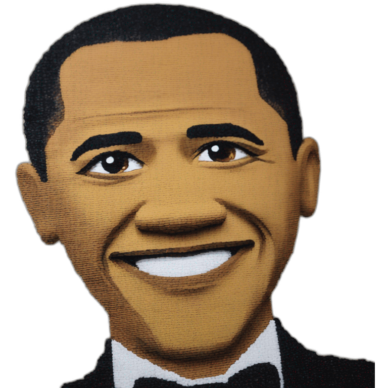 barak obama is woving carpet emoji