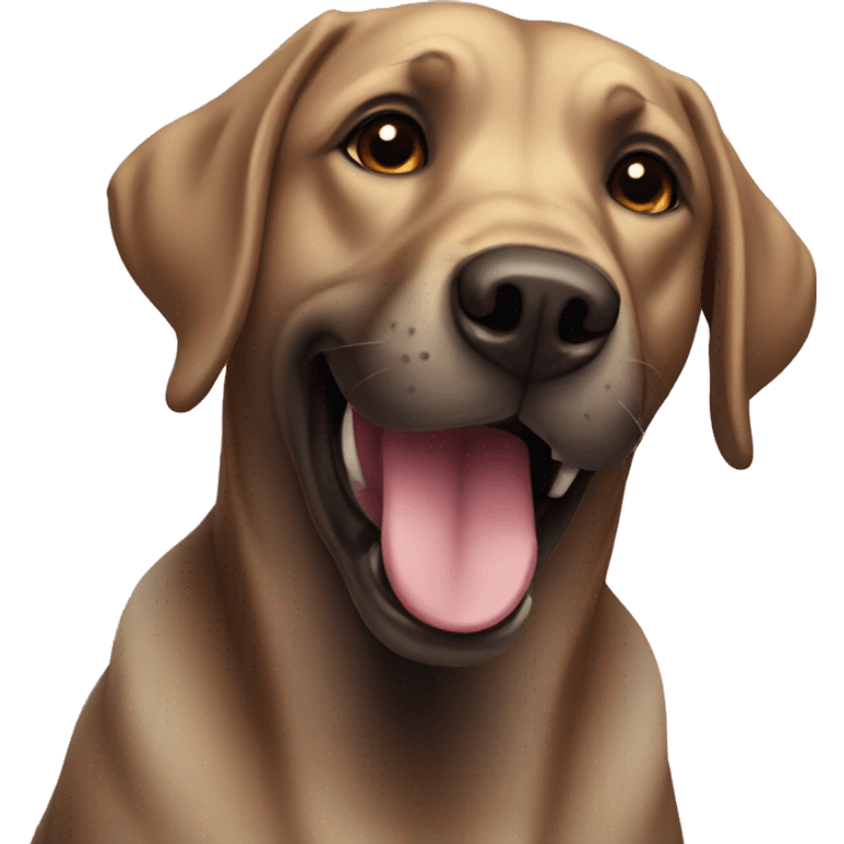 Labrador playing emoji