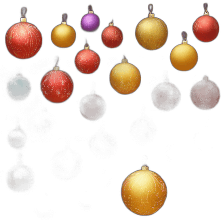 christmas baubles emoji