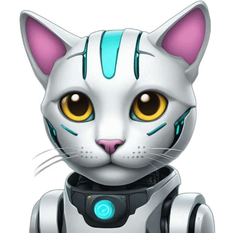 cyber cat robot emoji