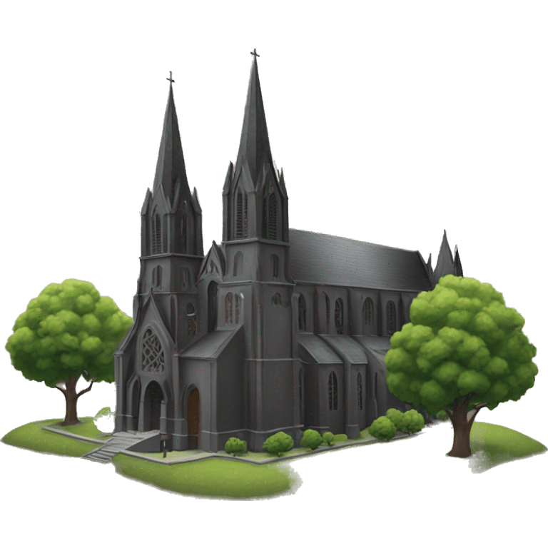 Black cathedral emoji