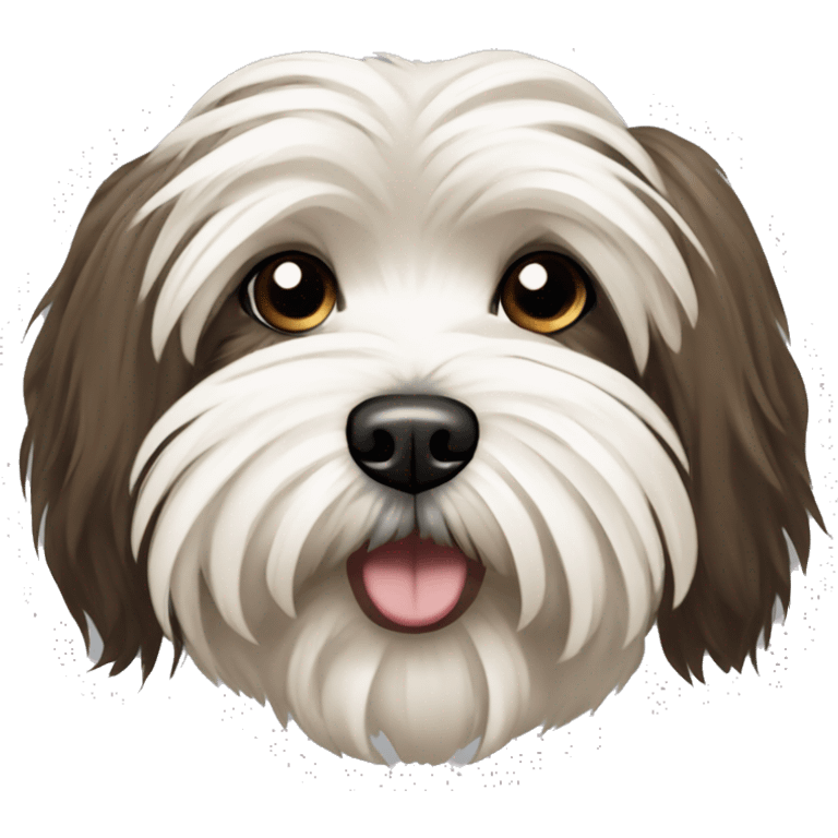 Gangster havanese braun dog emoji