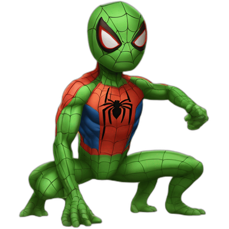 Tortue spiderman emoji