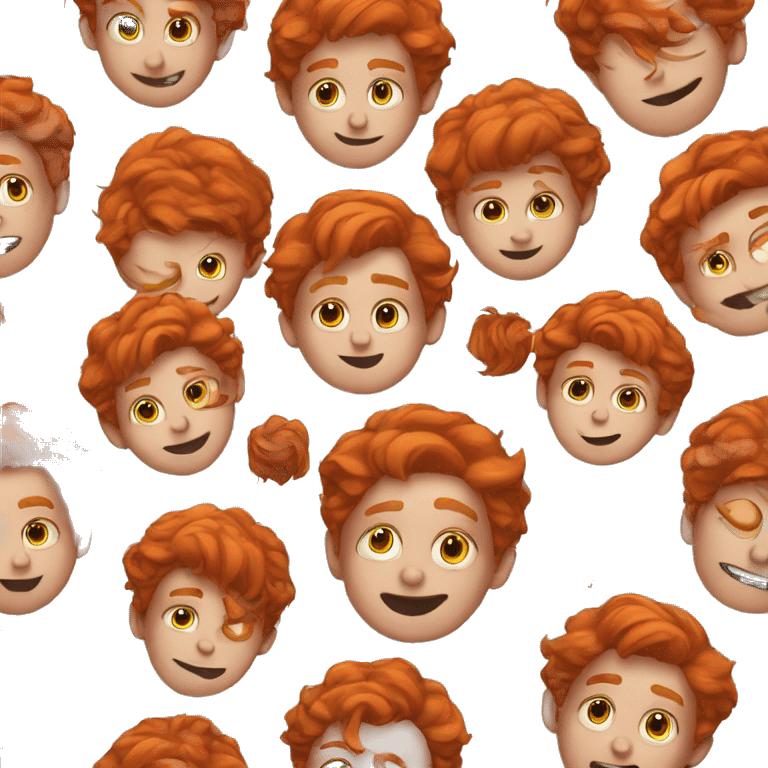 A handsome red hair boy emoji