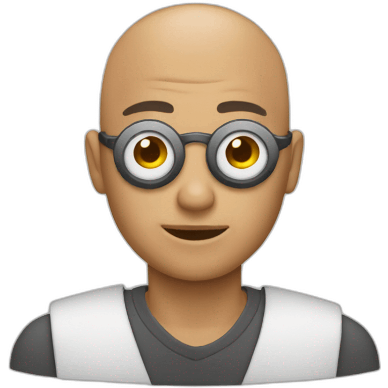 bald photographer emoji