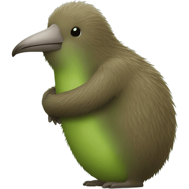 Kiwi hug emoji