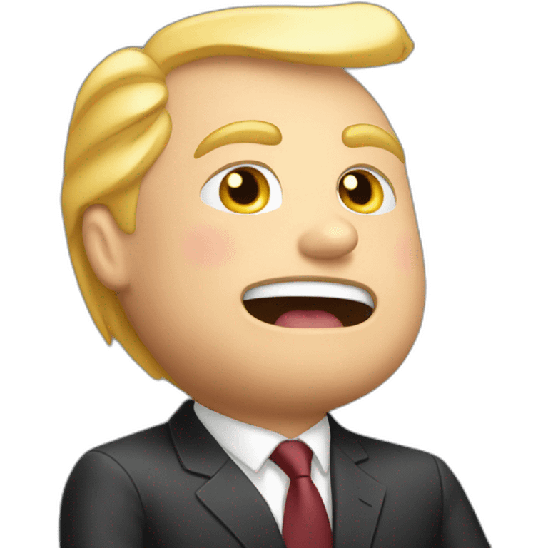 Trump qui embrasse Elon musk  emoji