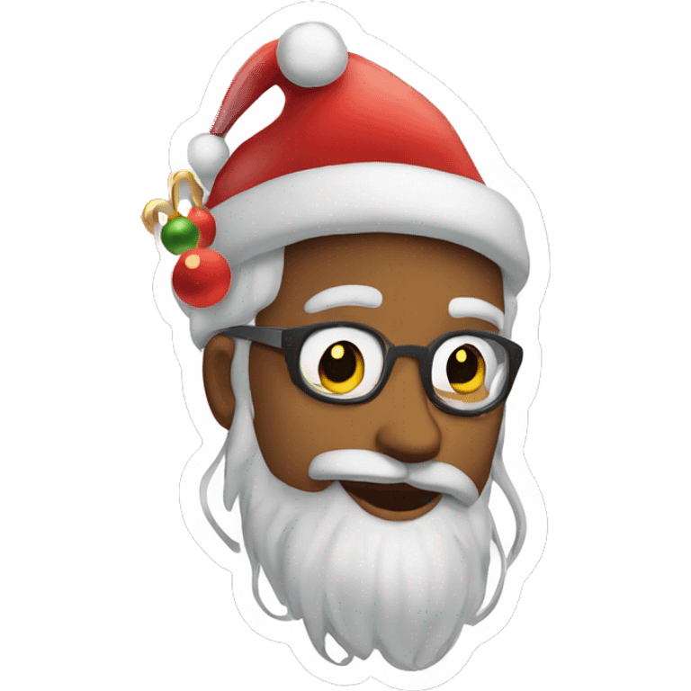 Make a Christmas aesthetic sticker emoji