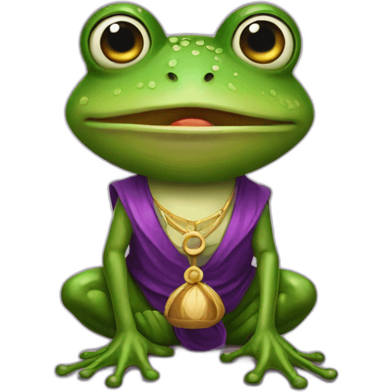 fortune-teller frog emoji