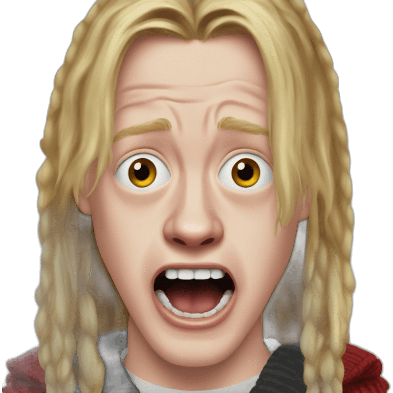 Macaulay culkin home alone scream emoji