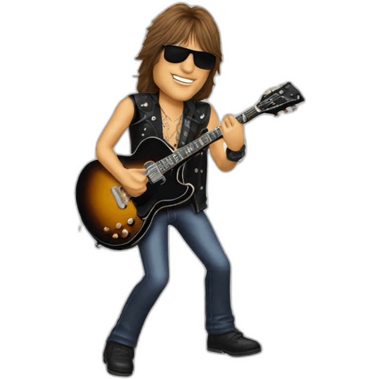 Richie sambora playing guitar emoji