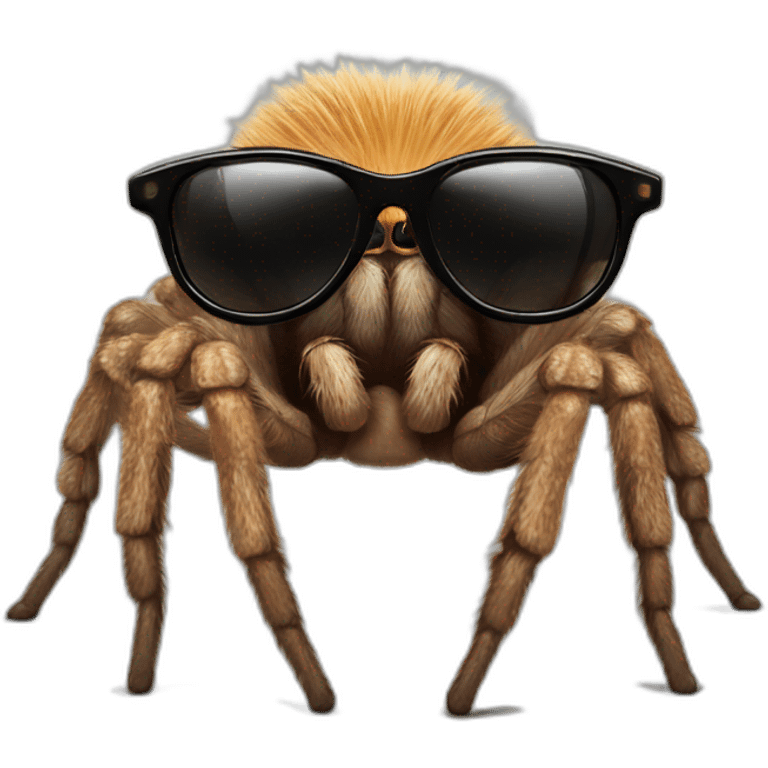 Tarantula wearing sunglasses emoji