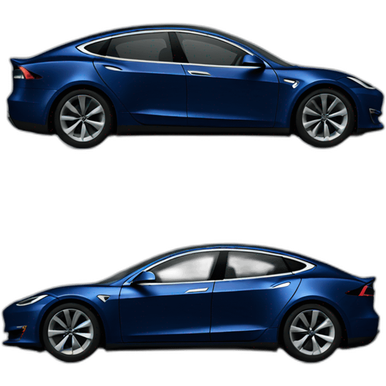 dark blue tesla emoji