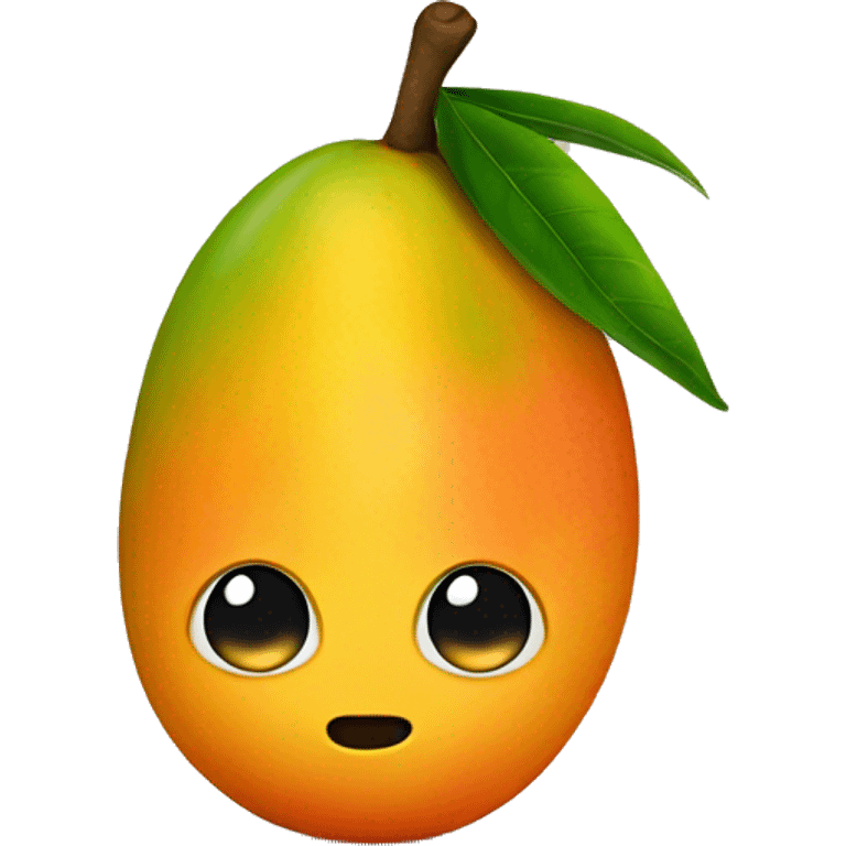 mango with a human face  emoji