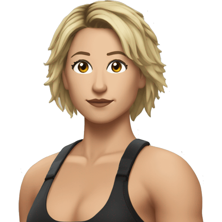 Rhea Ripley wwe super réaliste avec les cheveux noir emoji