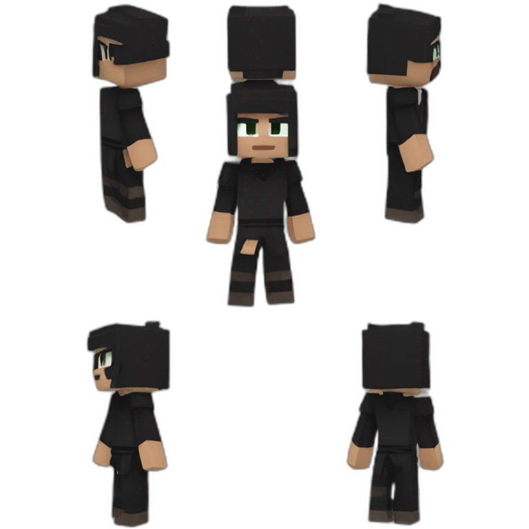 fullbody-ninja-with-minecraft-skin emoji