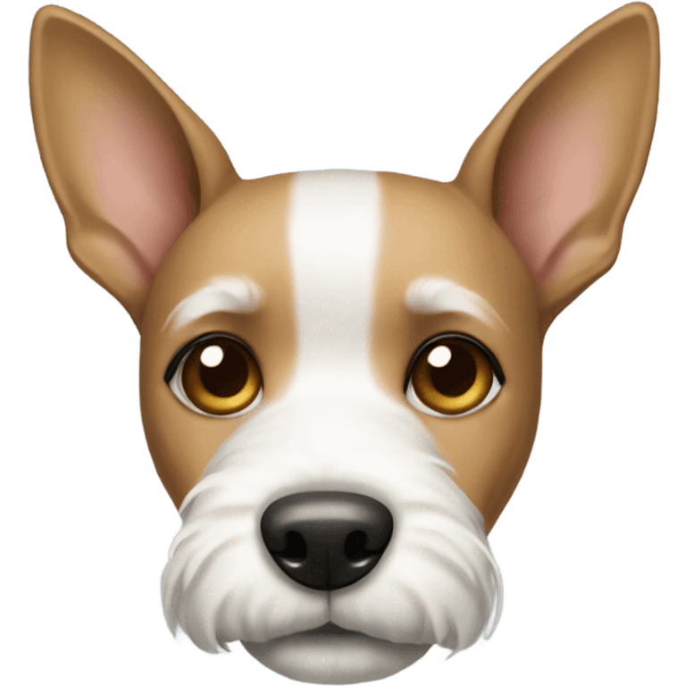 Terrier with white ears emoji