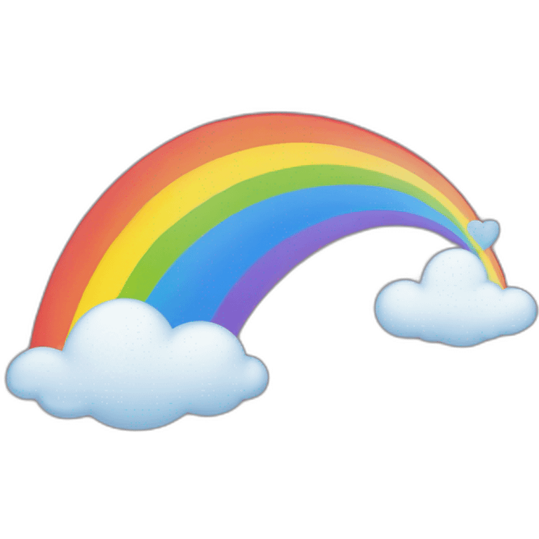 Cœur en arc-en-ciel emoji